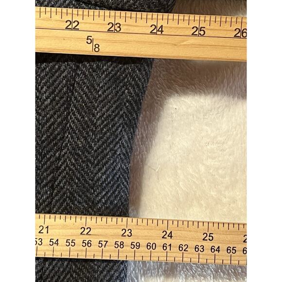 Hart Schaffner Marx Mens 44 XL Gray Wool Heavy Long OverCoat Top Coat - Picture 11 of 13